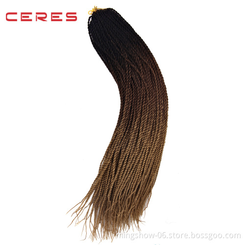 NO MOQ promotion wholesale crochet synthetic hair,box braid crochet hair